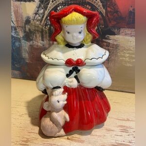 Vintage hand painted Goldilocks cookie jar